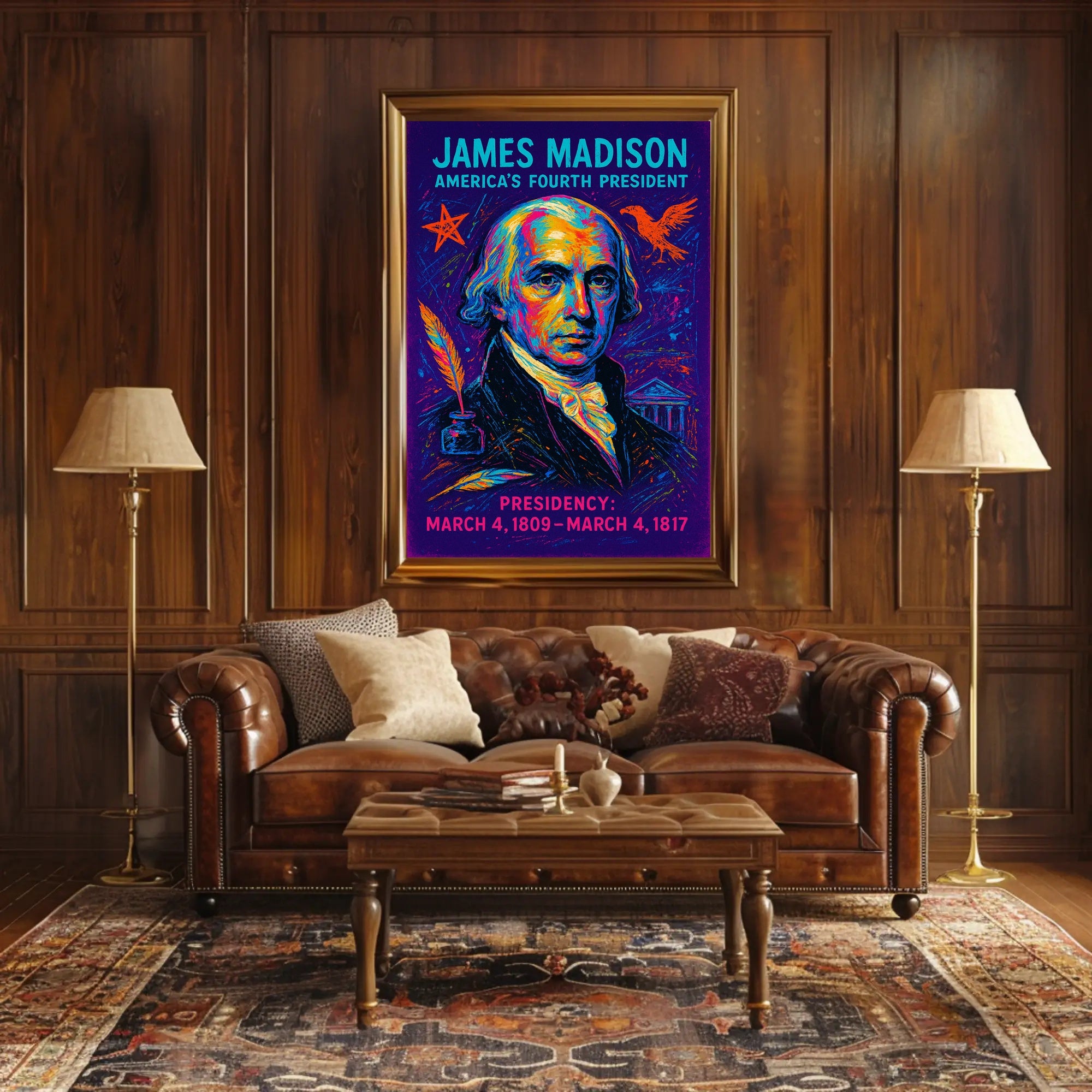 James Madison 4Th President Poster