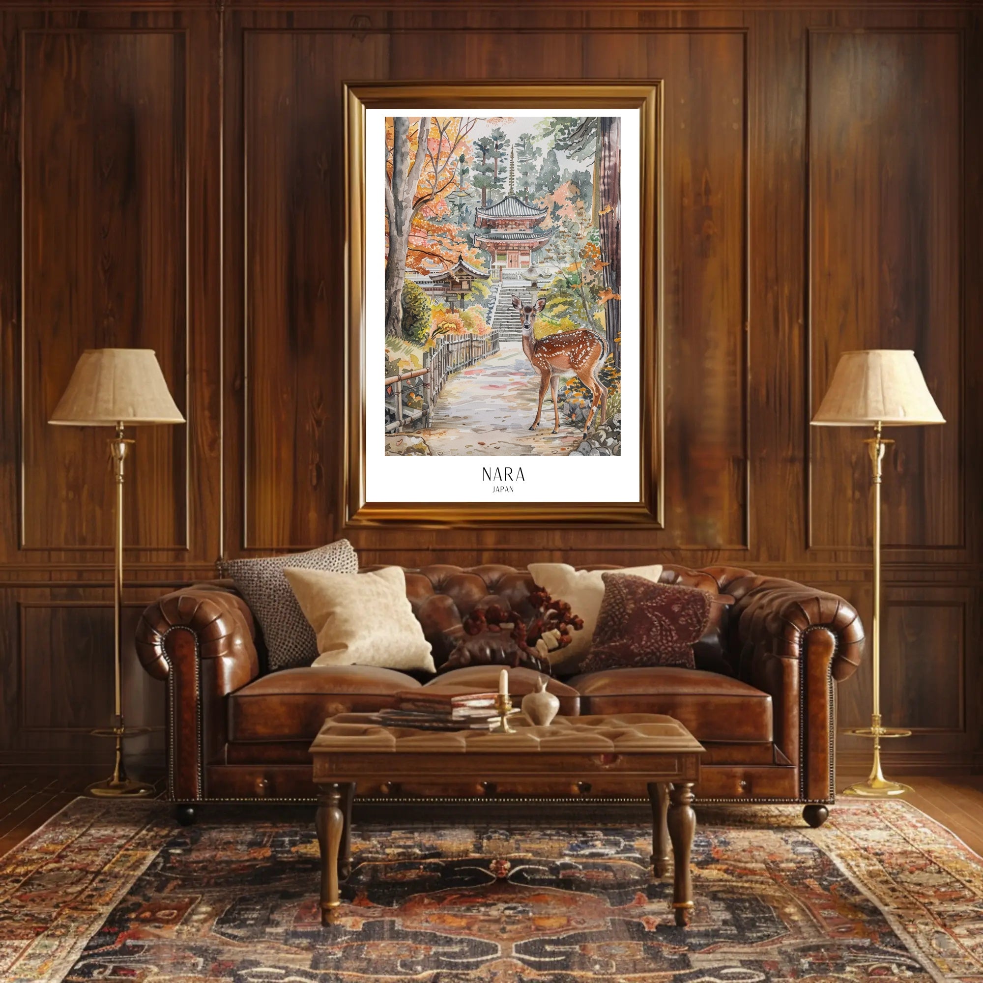 Serene Nara Autumn: Cultural or Heritage Poster PosterGoat