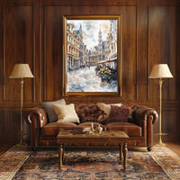 Belgium Brussels Grand Place Street View Poster