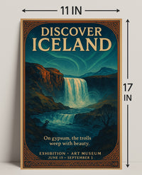 Discover Iceland Exhibition Poster Art Print PosterGoat