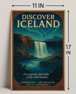 Discover Iceland Exhibition Poster Art Print PosterGoat