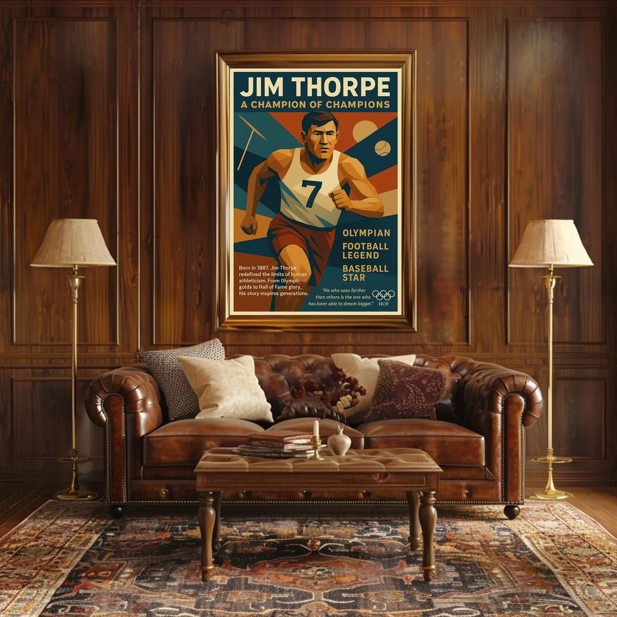 Jim Thorpe Legendary Champion Poster