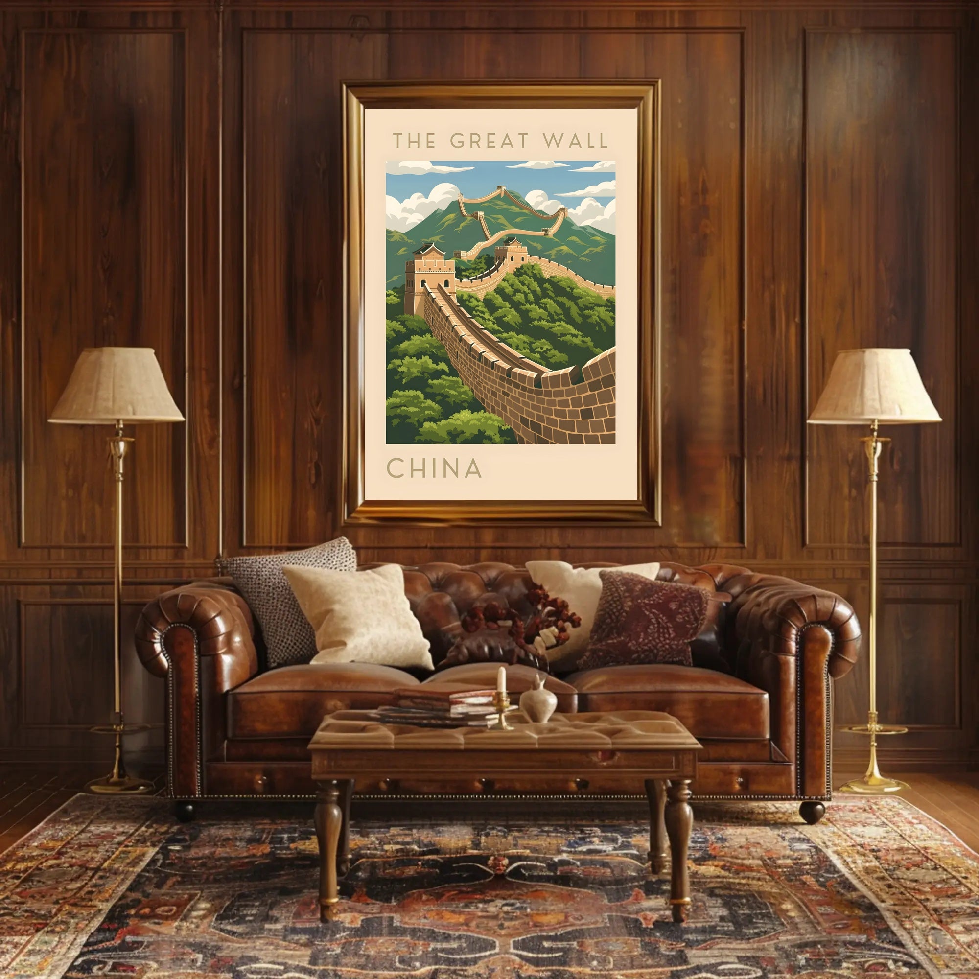 The Great Wall of China Travel Scenic Poster
