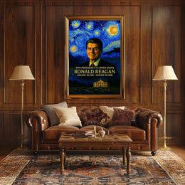 Ronald Reagan 40th President of the United States Presidential Masterpiece Series Poster