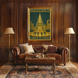 Indianapolis Circle Of Light Poster