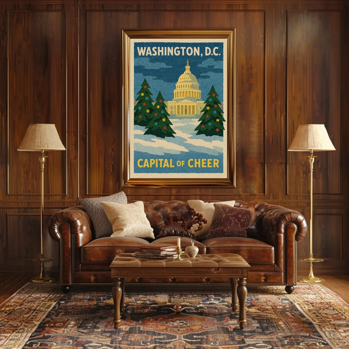 Washington DC Capitol Poster