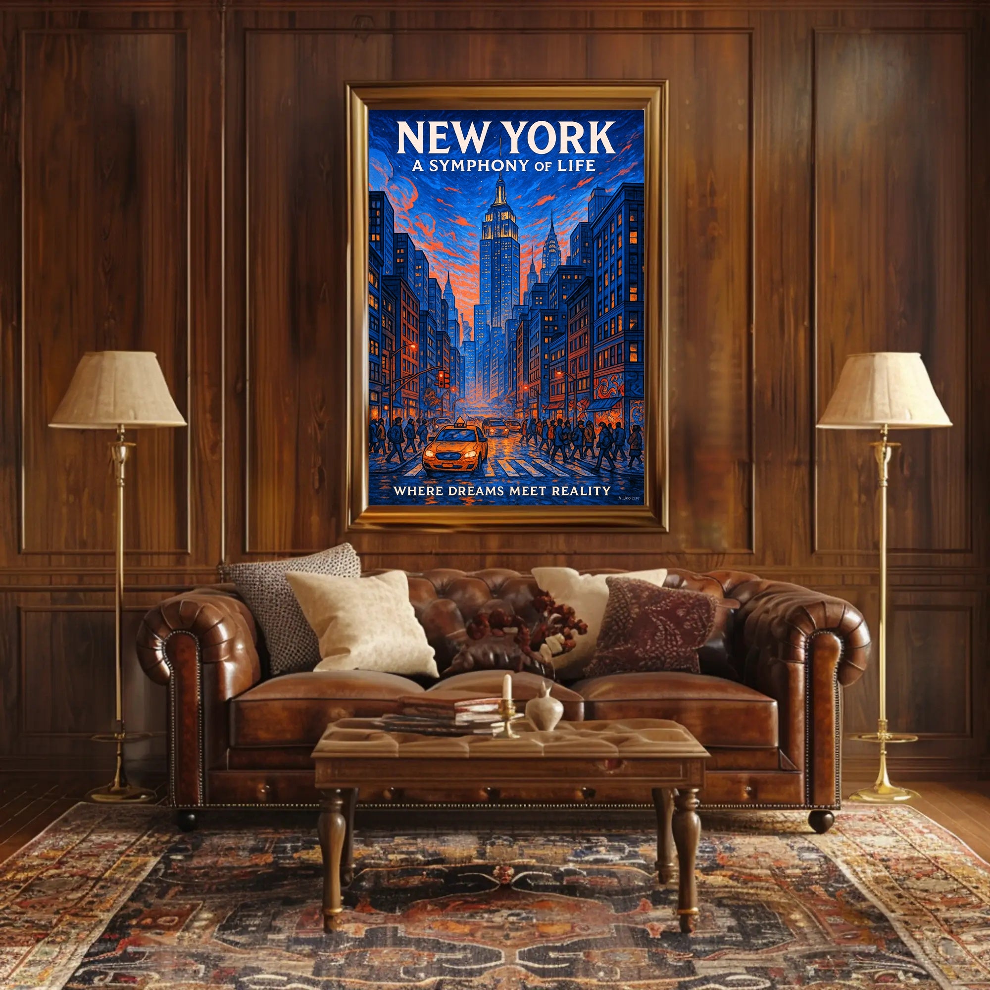New York A Symphony of Life Poster PosterGoat