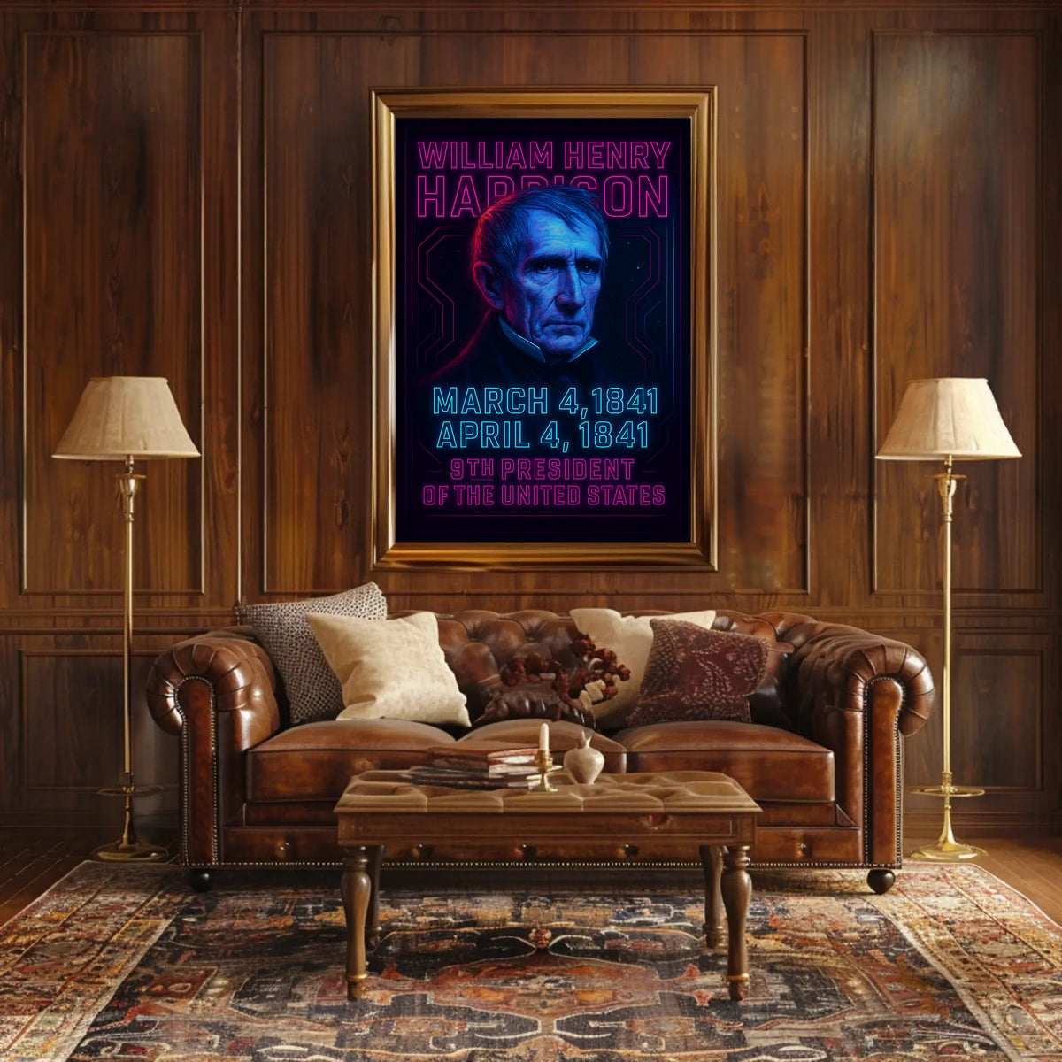 William Henry Harrison 9Th President Poster