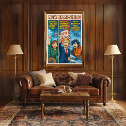 New Hampshire Highlights Poster PosterGoat