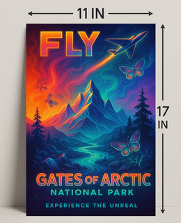 Experience the Unreal: Gates of the Arctic National Park Poster