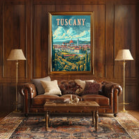 Scenic Tuscany Landscape Poster