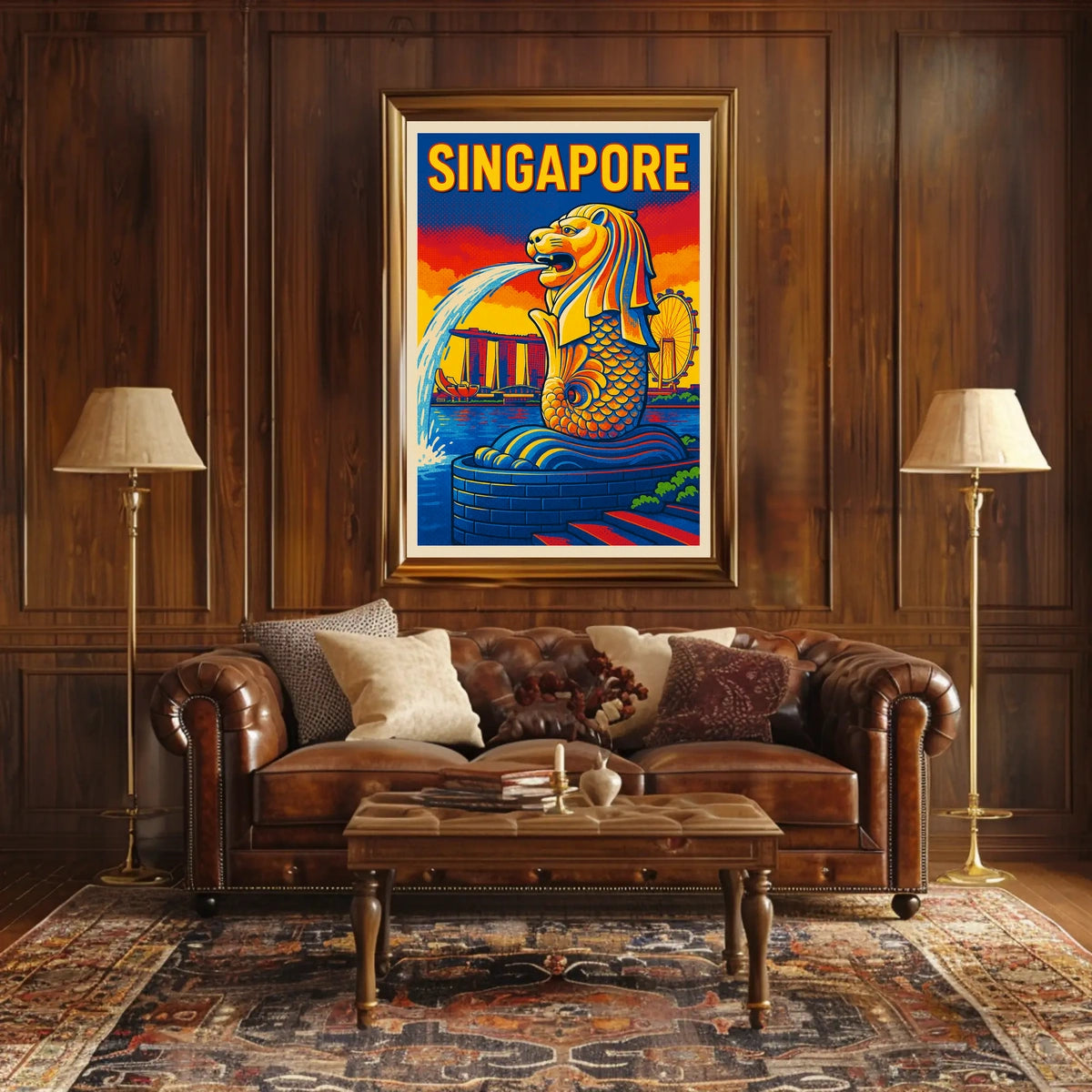 Singapore Iconic Merlion Poster