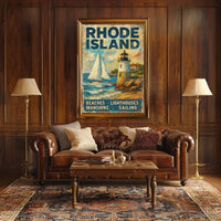 Rhode Island Coastal Charm Poster