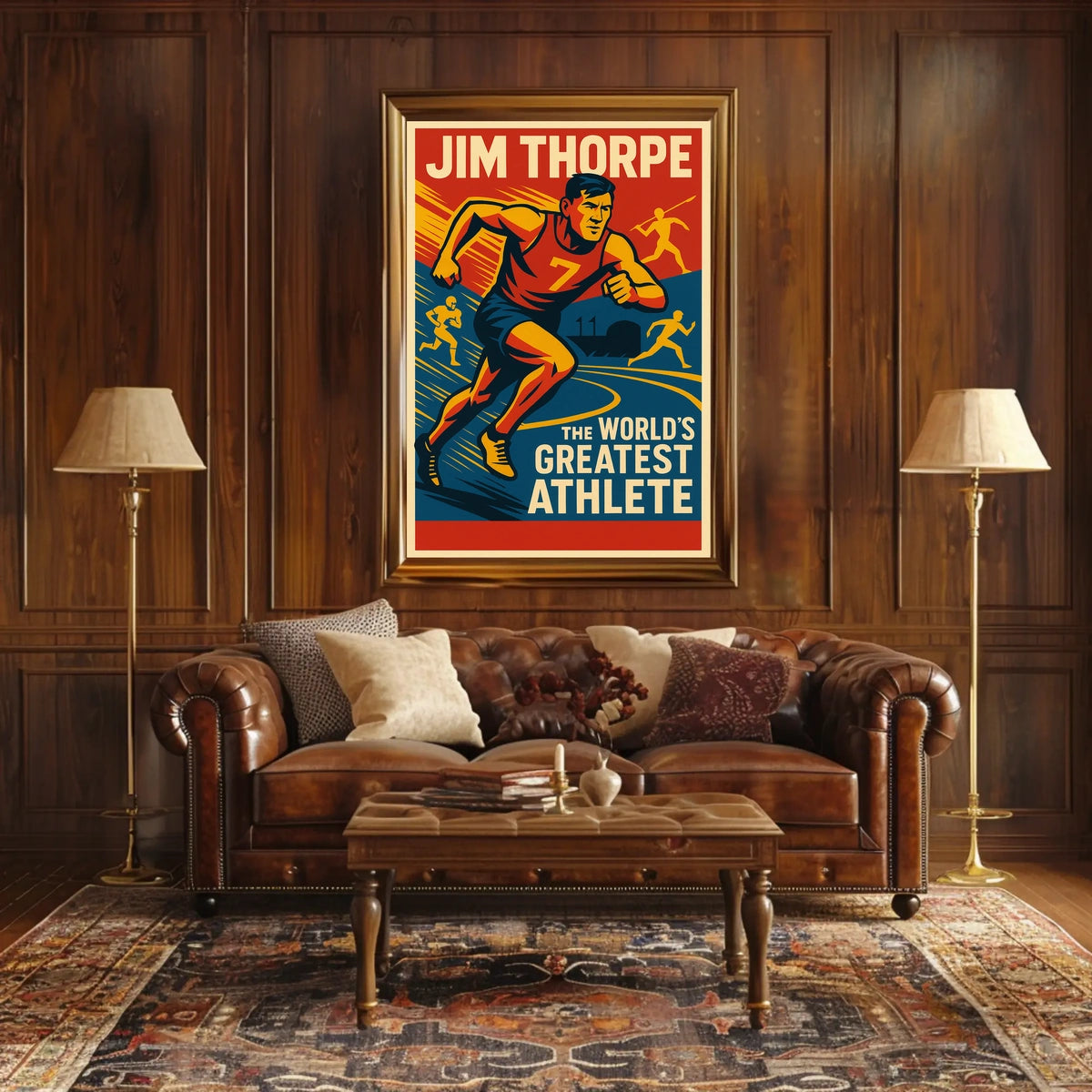 Jim Thorpe Legendary Athlete Poster