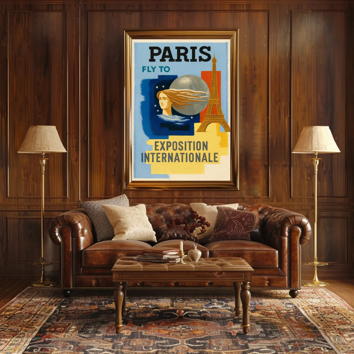Fly To Paris Exposition Internationale Poster