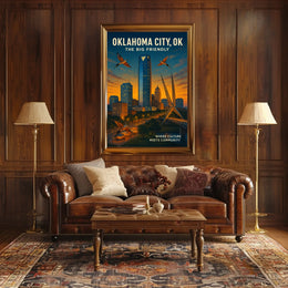 Oklahoma City The Big Friendly Poster