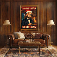 Abraham Lincoln Christmas Poster