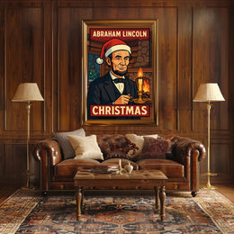 Abraham Lincoln Christmas Poster