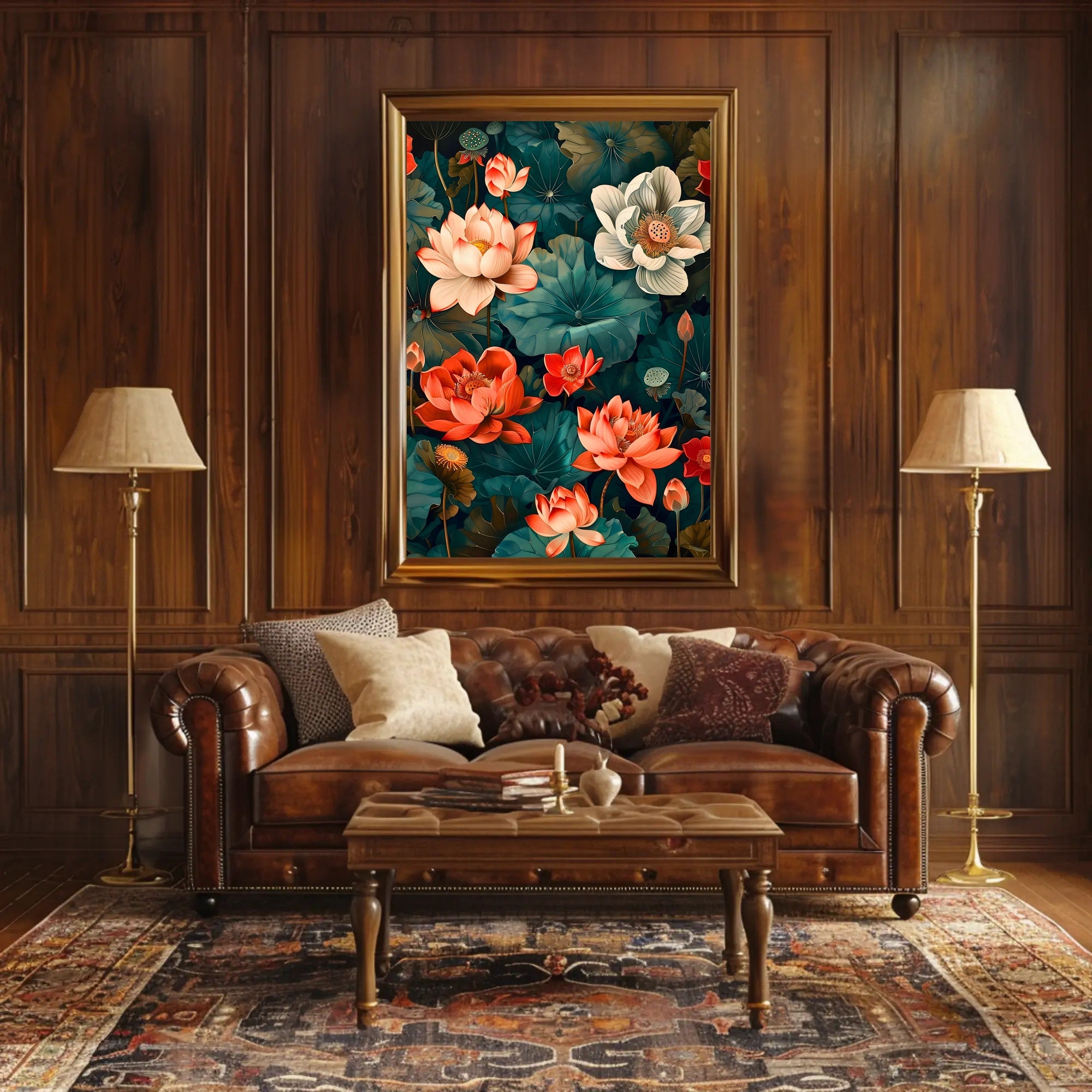 Lotus Blossom Symphony Wall Art Print