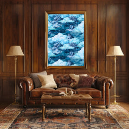 Majestic Mountain Clouds Wall Art Print