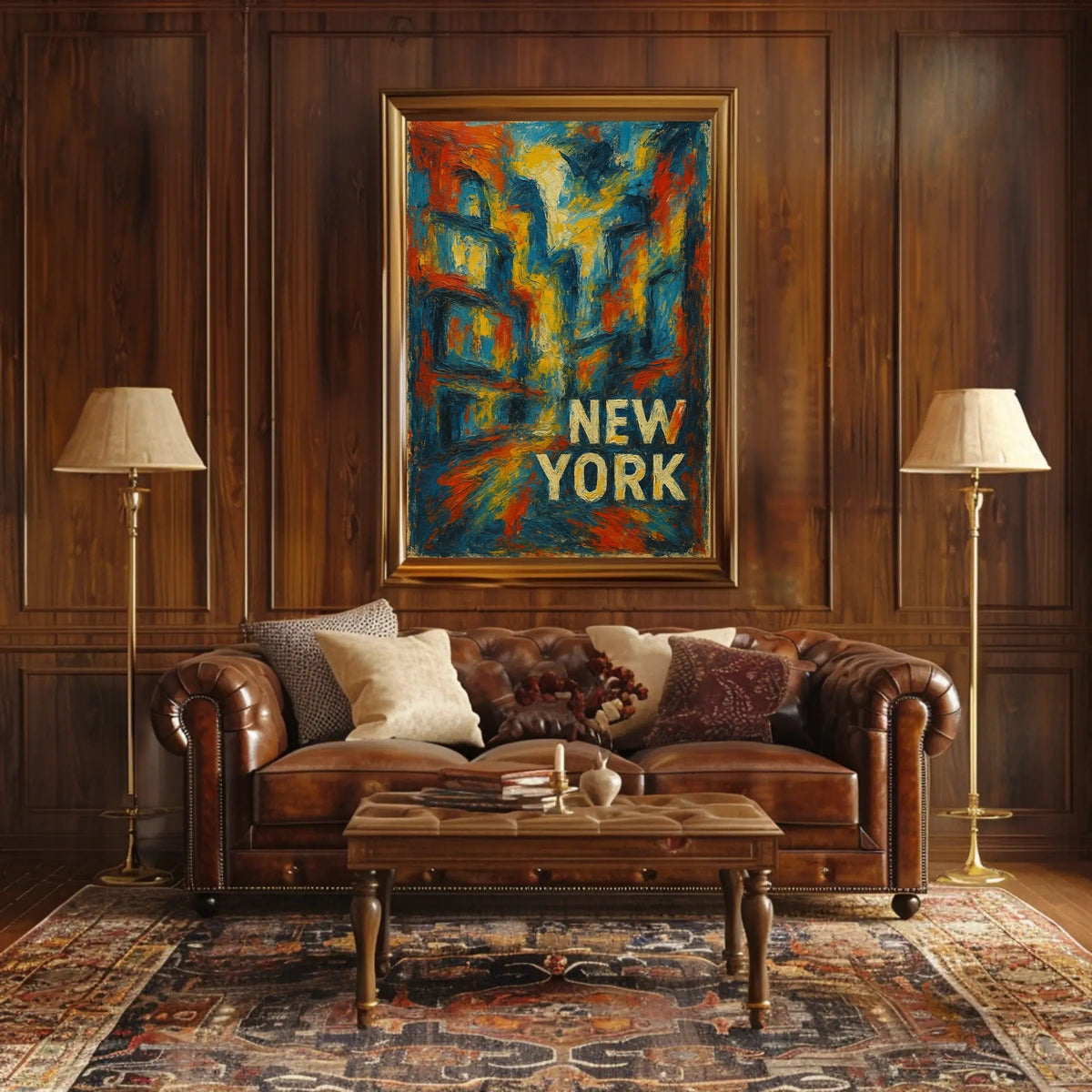 New York Abstract Abstract Poster