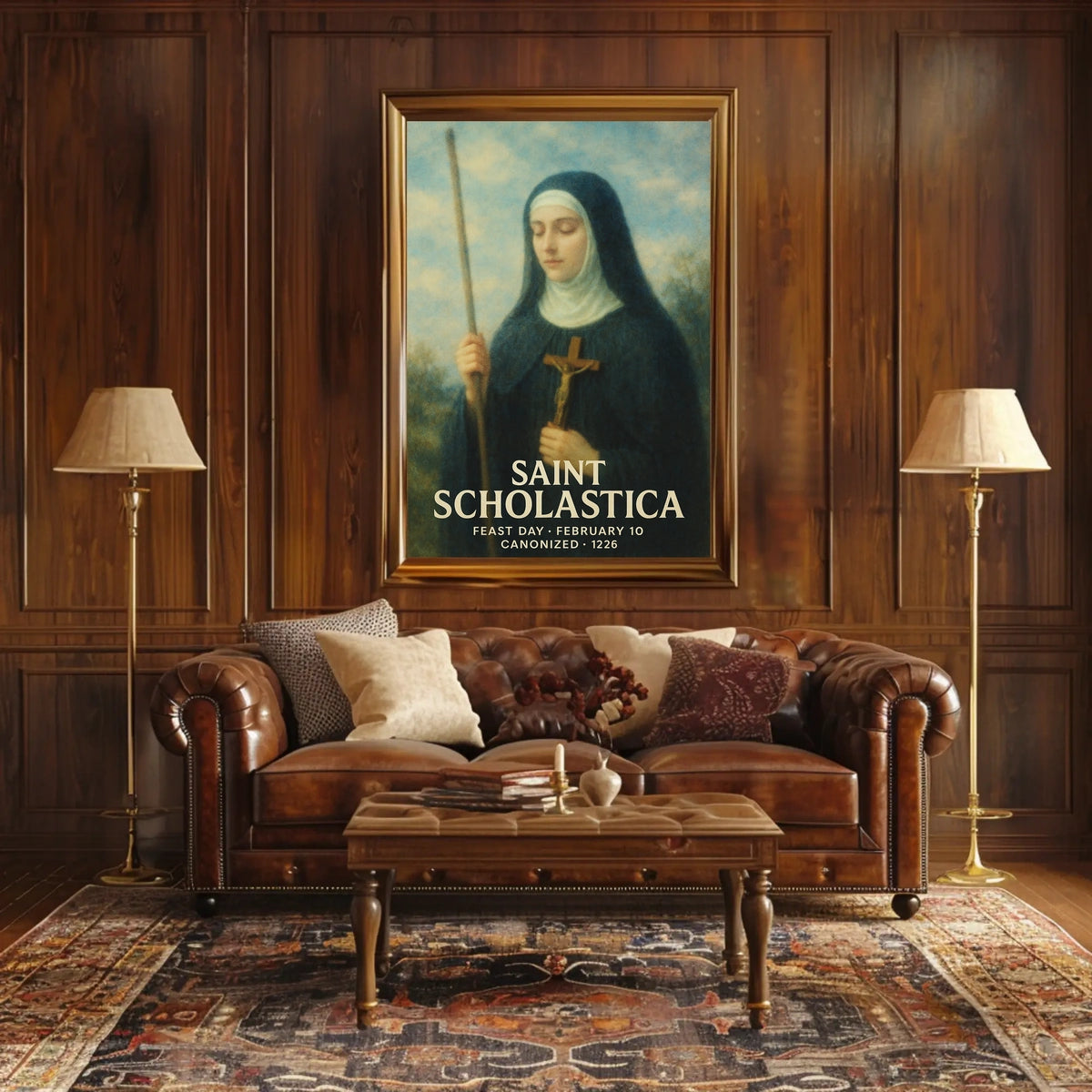 Saint Scholastica Poster