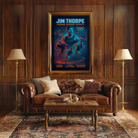 Jim Thorpe Icon of Athletic Excellence Poster