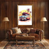 Retro Surf Adventure Poster