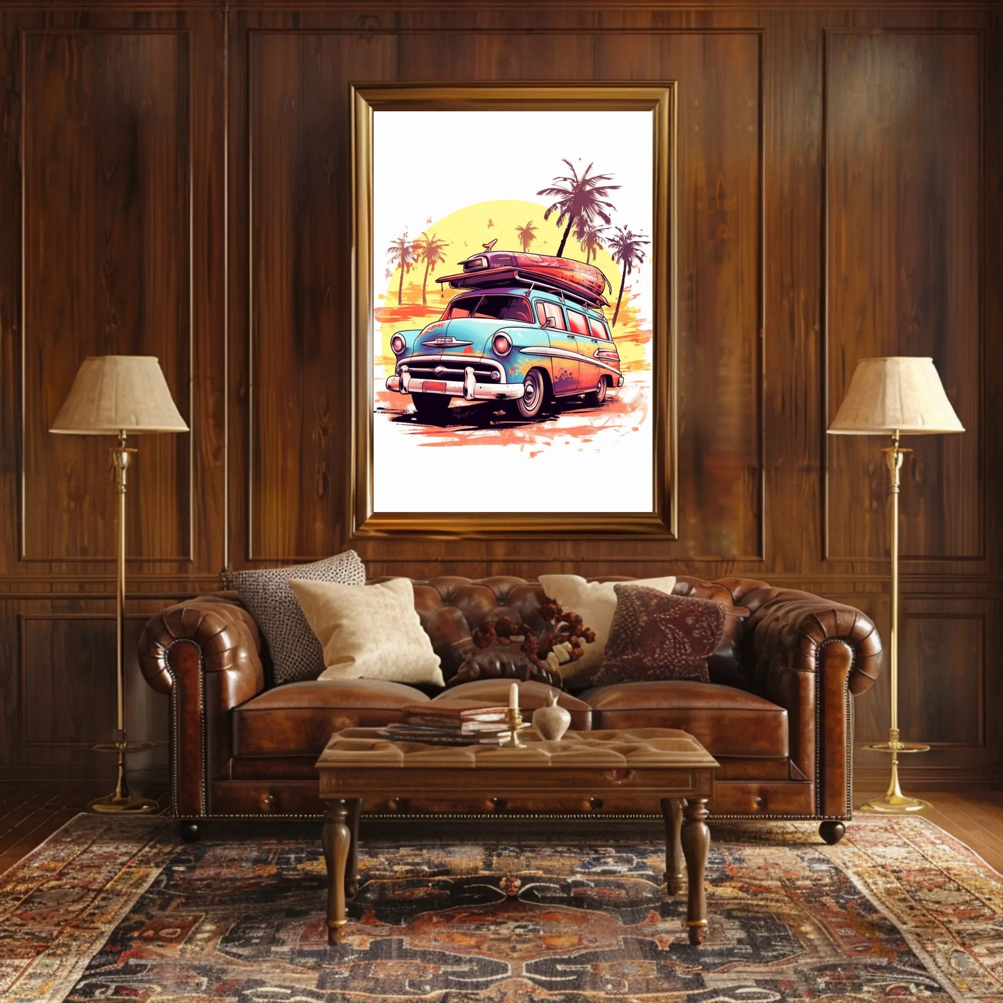 Retro Surf Adventure Poster