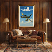 F11F Thunderjet Poster PosterGoat