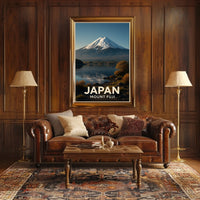 Mount Fuji Photorealism Scenic Traveler Poster