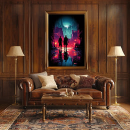Neon Noir Cityscape Poster