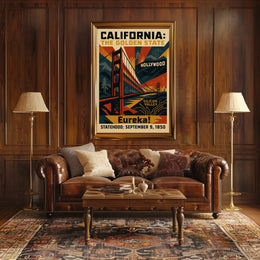 California The Golden State Poster