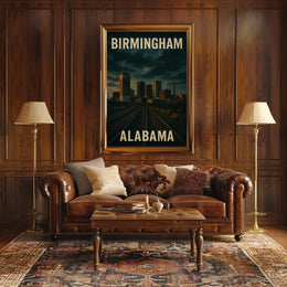Birmingham Skyline Dream Minimalist Poster