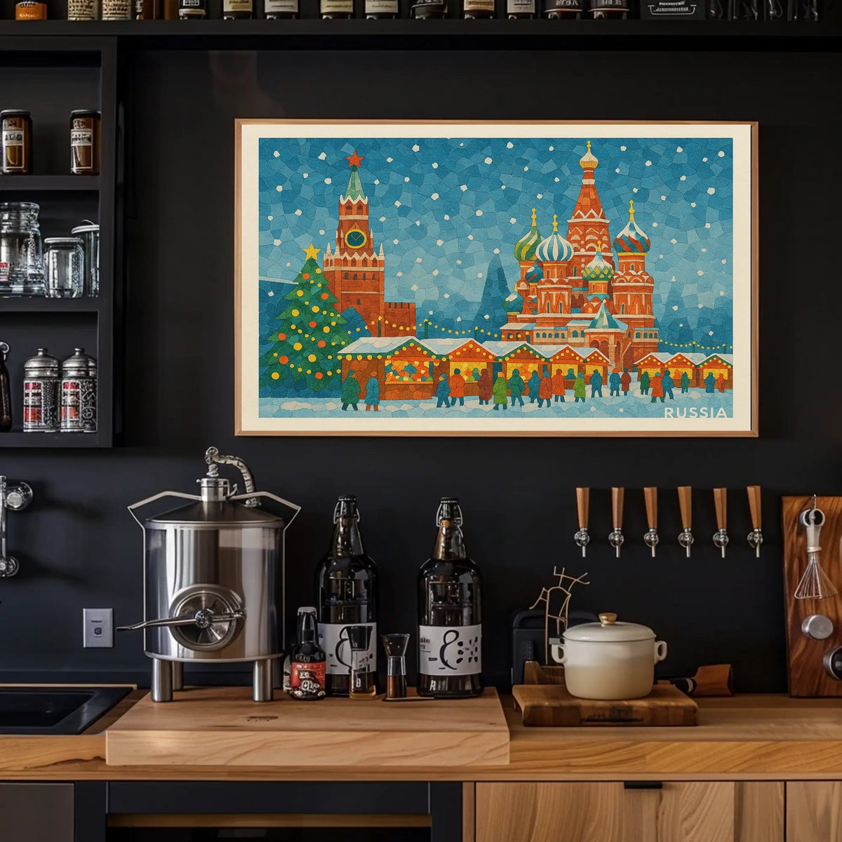 Winter Festivities in Russia Poster