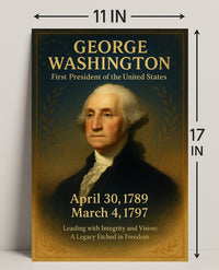 George Washington First President Poster PosterGoat