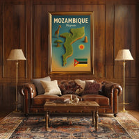 Mozambique Travel Poster
