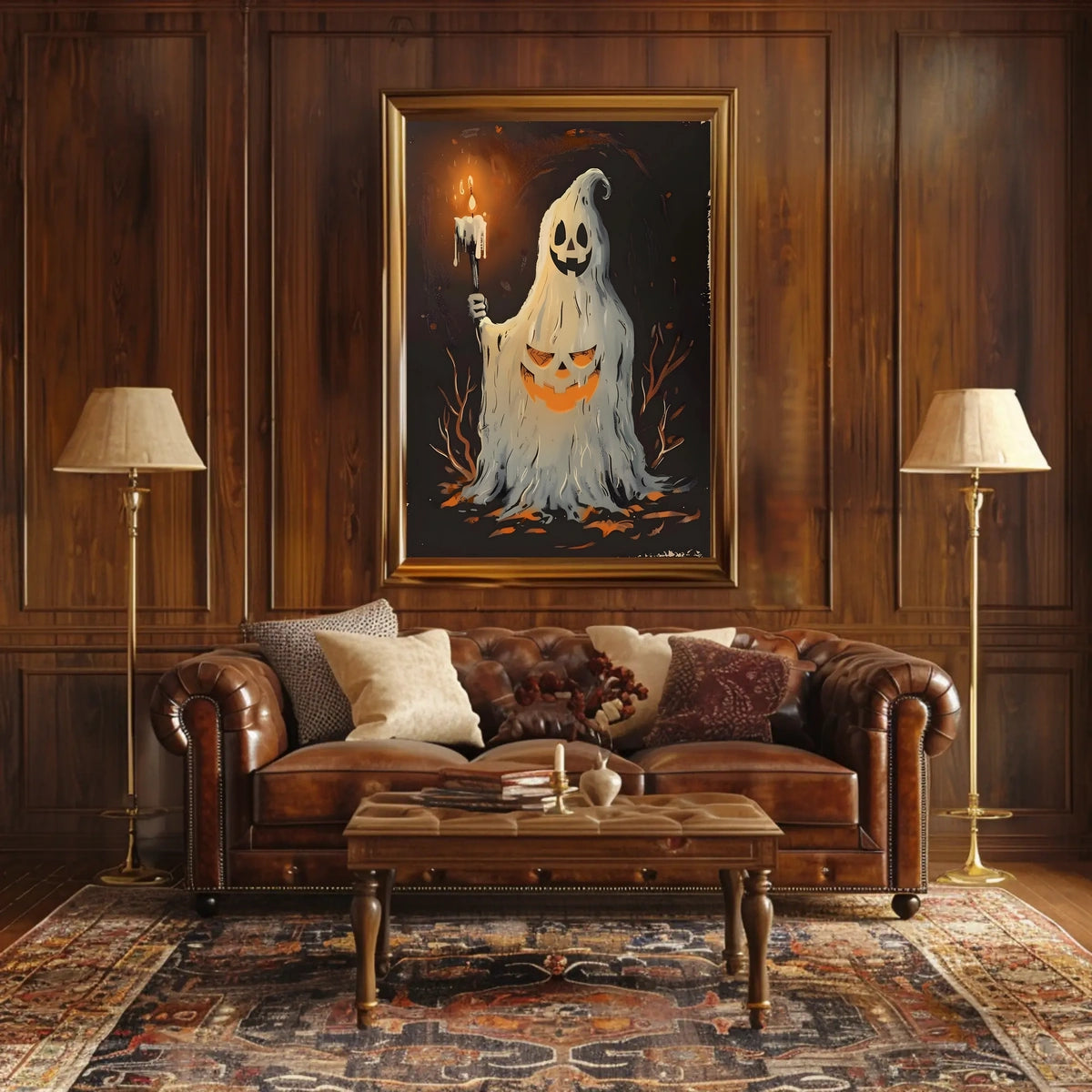 The Haunted Pumpkin Spirit Poster