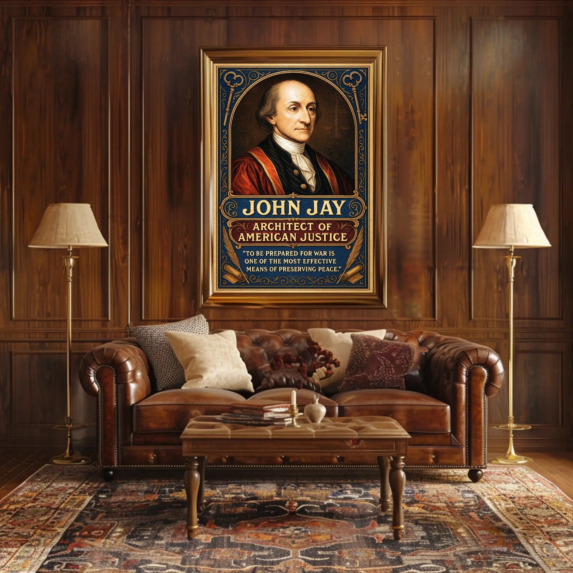 John Jay Architect of American Justice Poster PosterGoat
