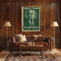 Donald Trump 47th President Poster