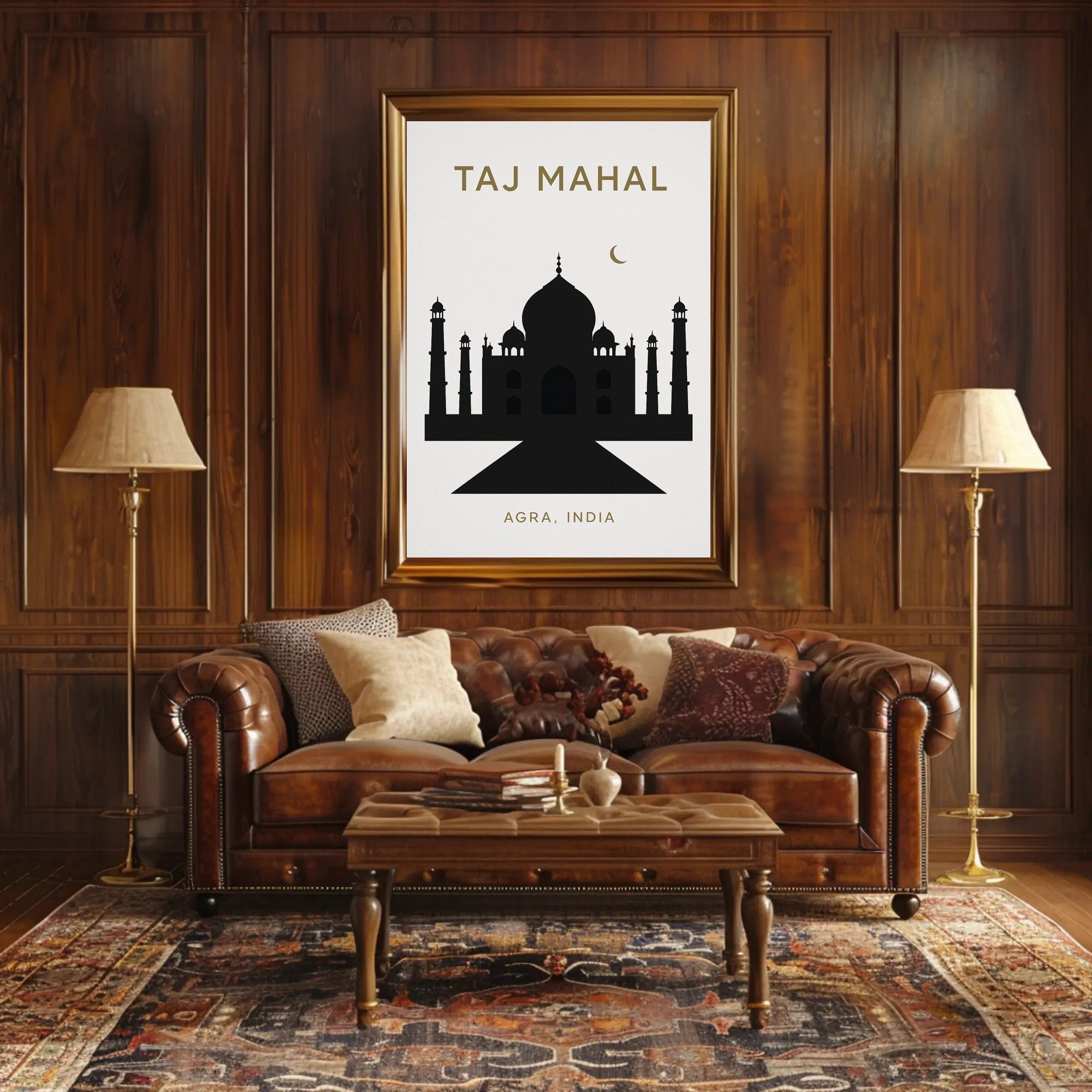 Taj Mahal Agra, India Poster PosterGoat
