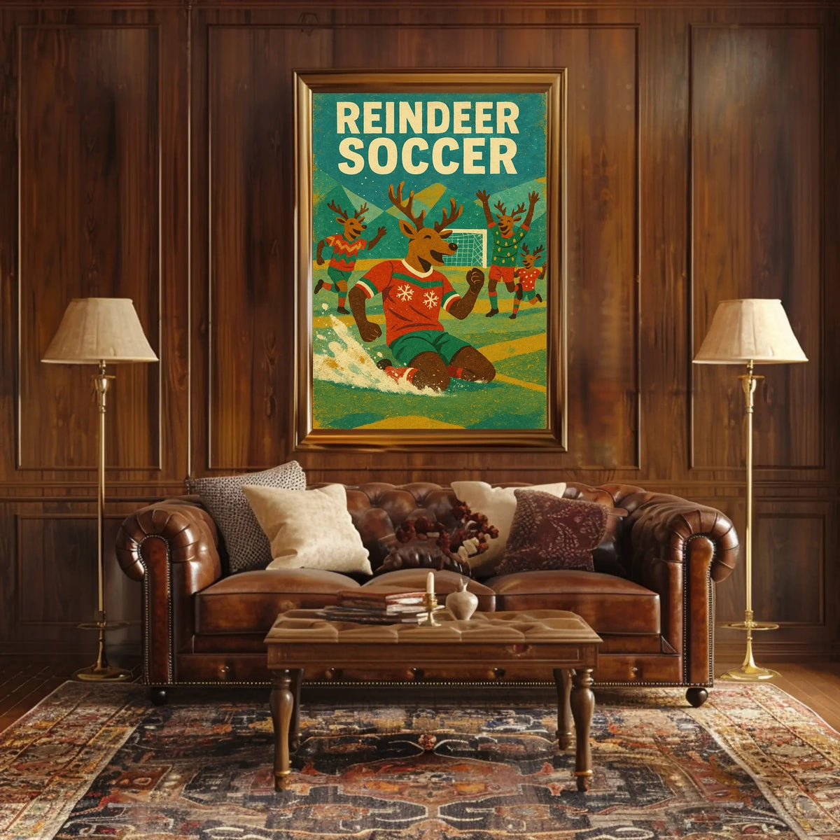 Reindeer Soccer Extravaganza Poster