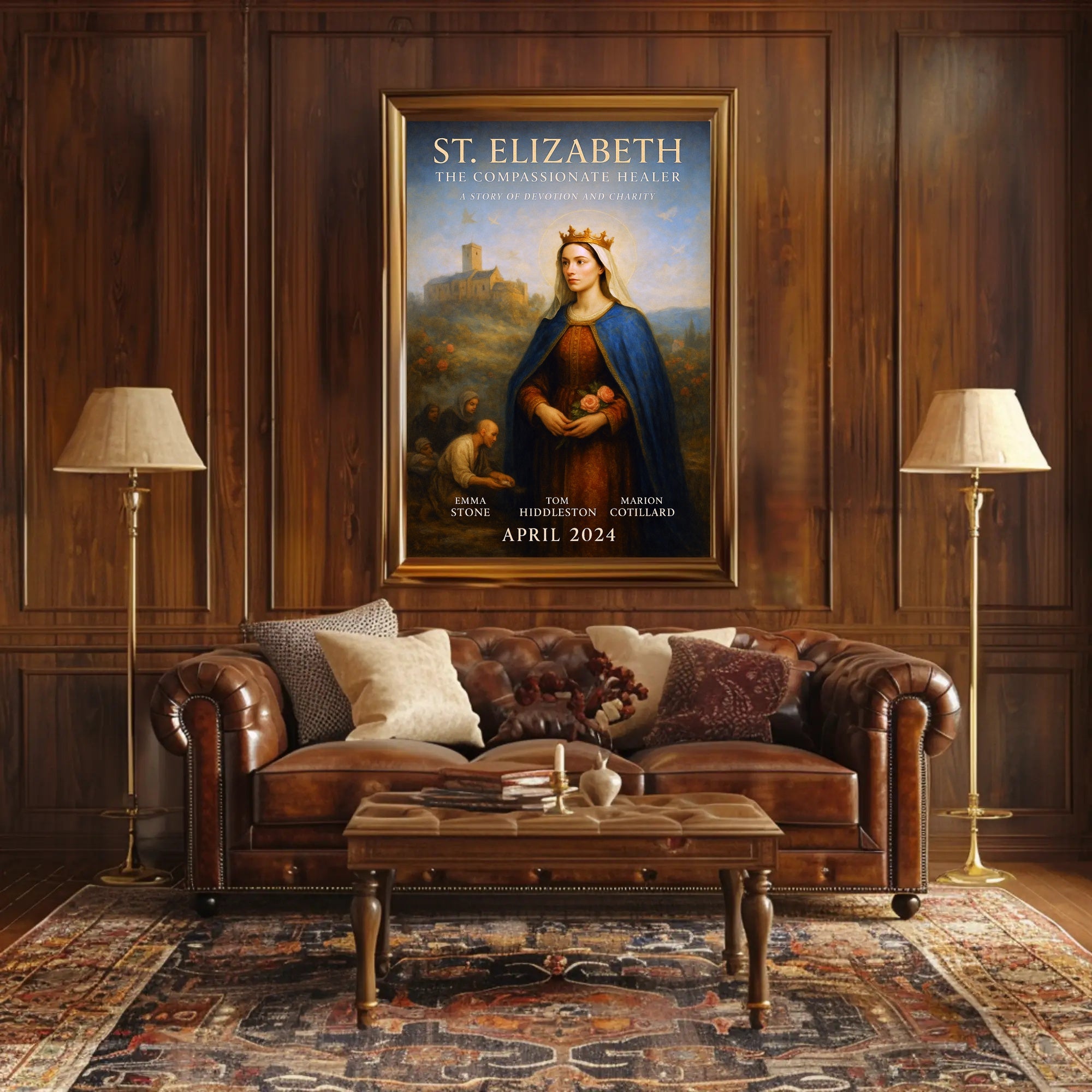St. Elizabeth The Compassionate Healer Poster PosterGoat