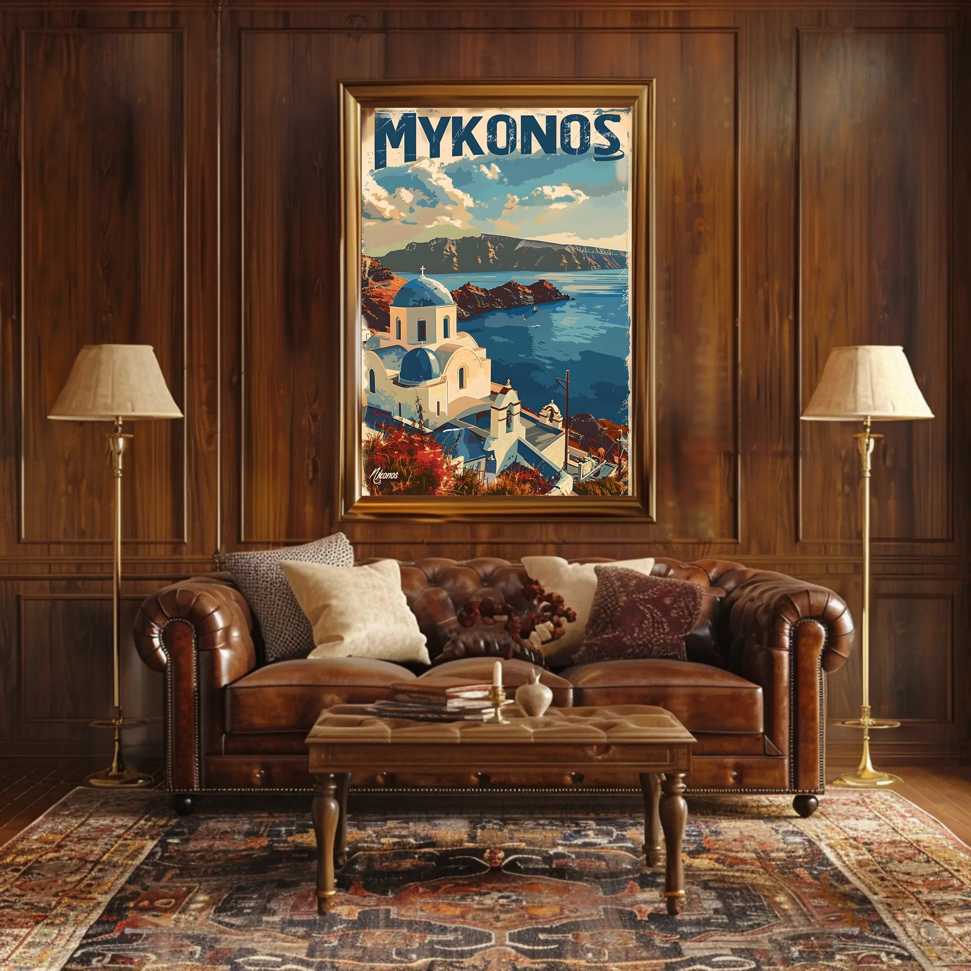 Scenic Mykonos Poster