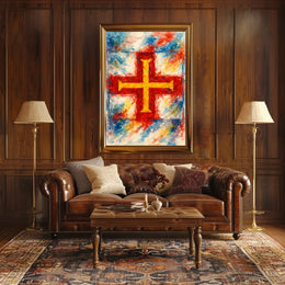 Vibrant Cross Poster