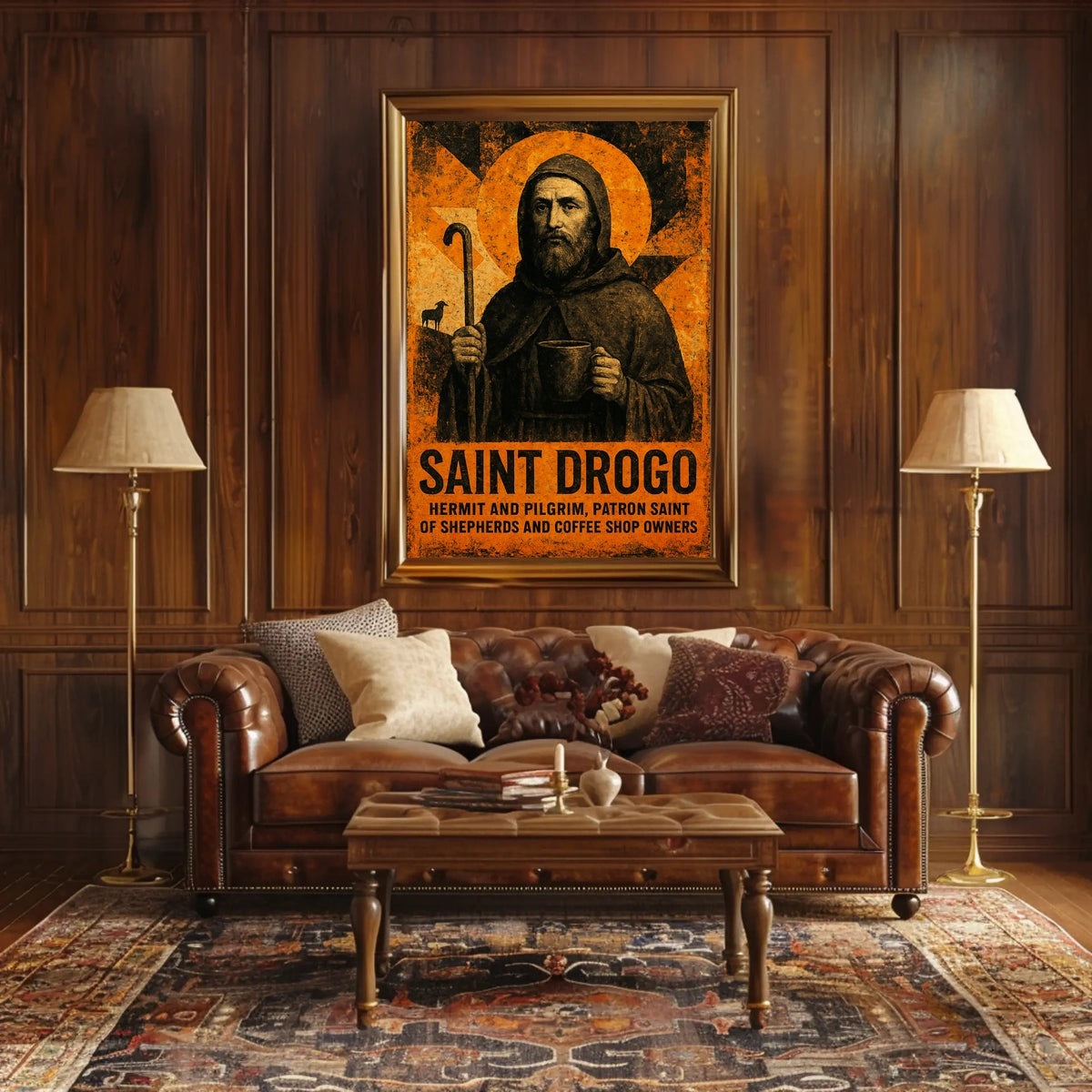 Saint Drogo Patron Saint Poster