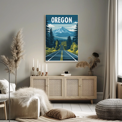 Oregon Vintage Poster