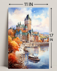 Autumn In Quebec City Poster