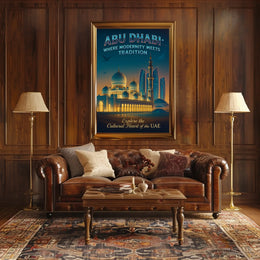 Abu Dhabi Harmony Modern and Traditional Poster