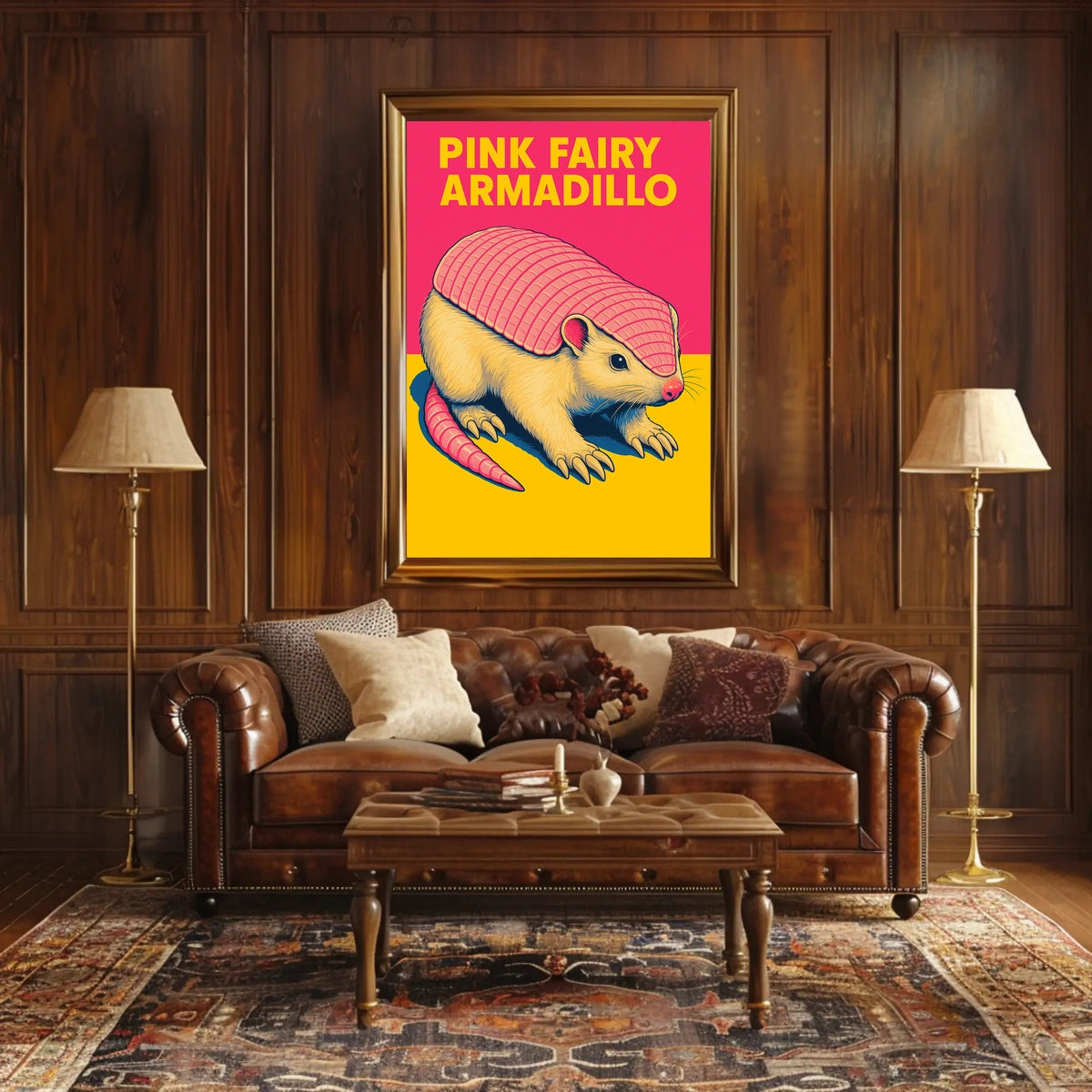 Pink Fairy Armadillo Poster